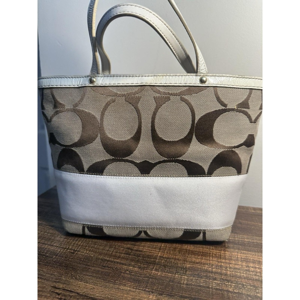 COACH MINI TOTE BAG Purse With Cherry Charm - Picture 2 of 8